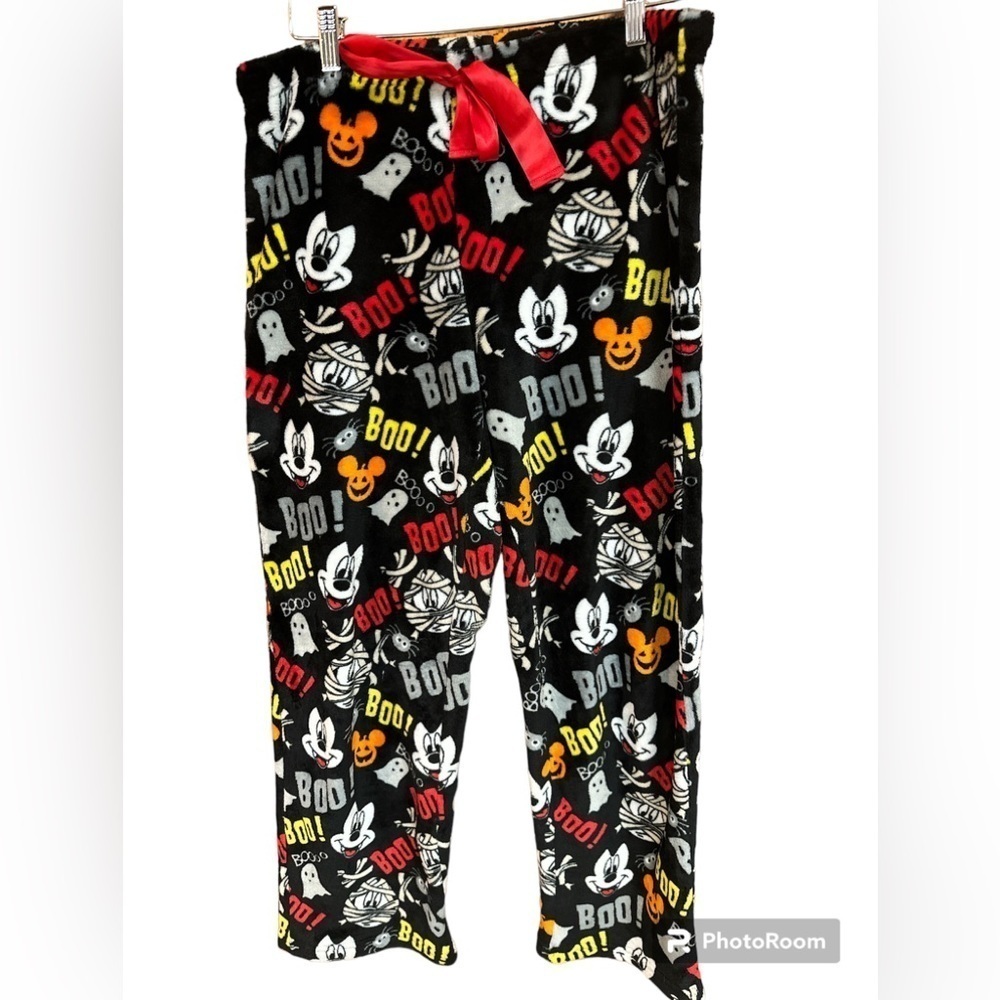 Disney Mickey Mouse Fleece Halloween Themed Pull-on PJ Pants L